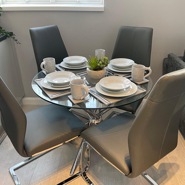 Completed furniture package installation, project 4