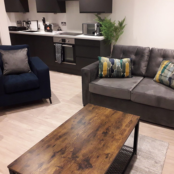 Completed furniture package installation, project 13