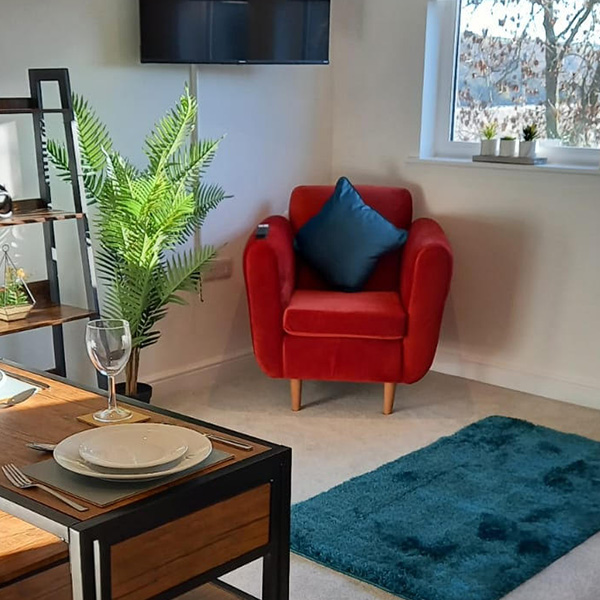 Completed furniture package installation, project 23